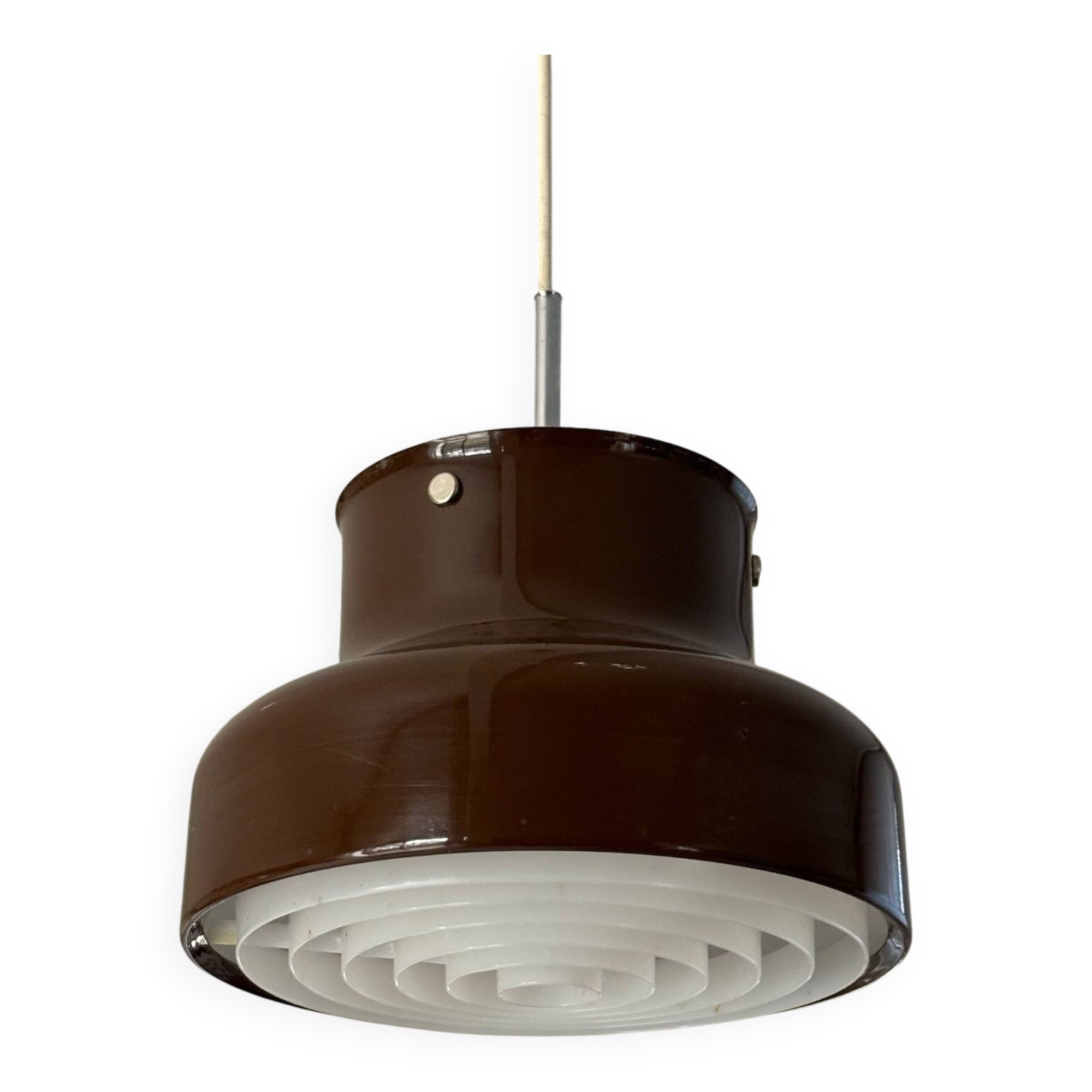 Bumling brown pendant light - Sweden 70s