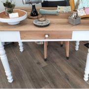 Solid wood farmhouse table