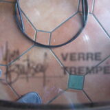 Metal selette and smoked glass by Yves Boutboul