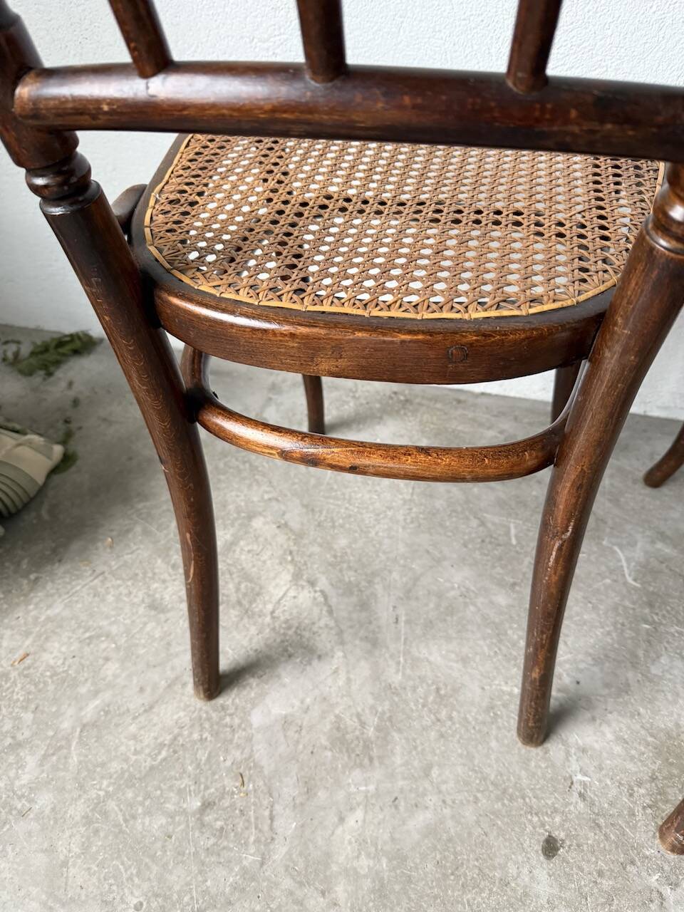 Set of 4 Fischel cane bistro chairs