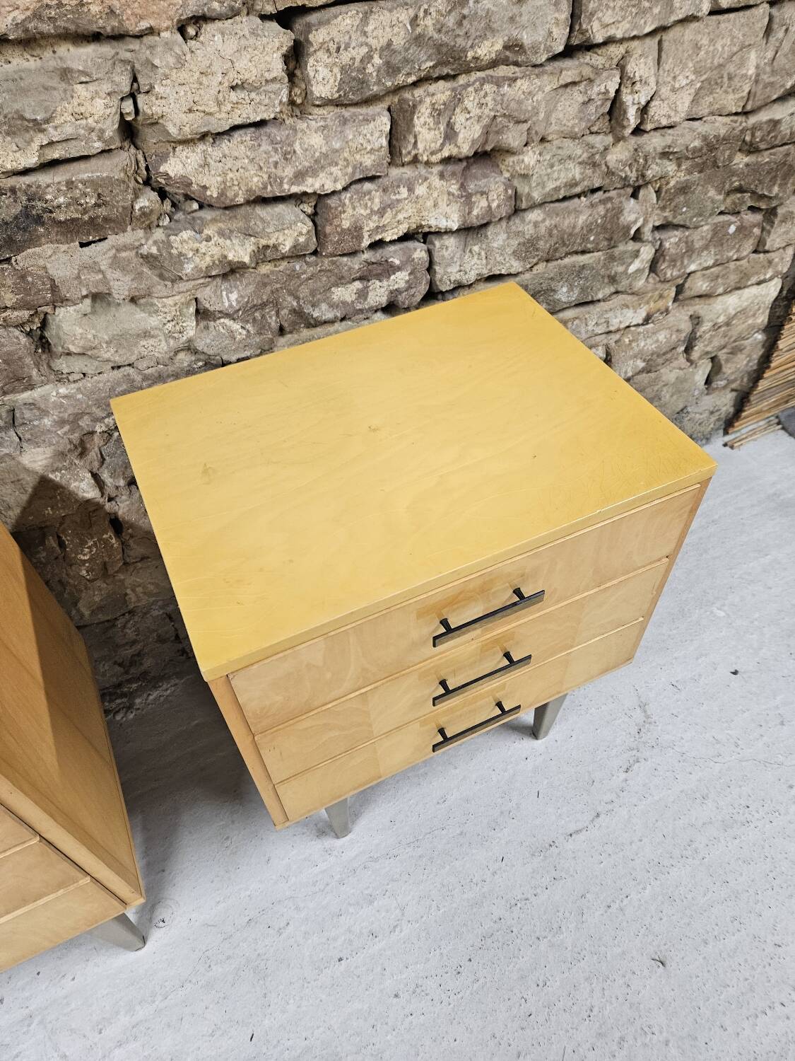 Pair of vintage 1960's bedside tables