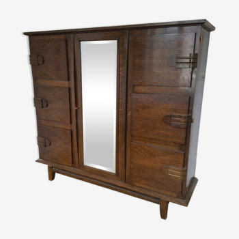 Vintage dressing cabinet in Hungarian oak