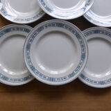 6 flat plates in iron earth Moulin des Loups model Pasteur