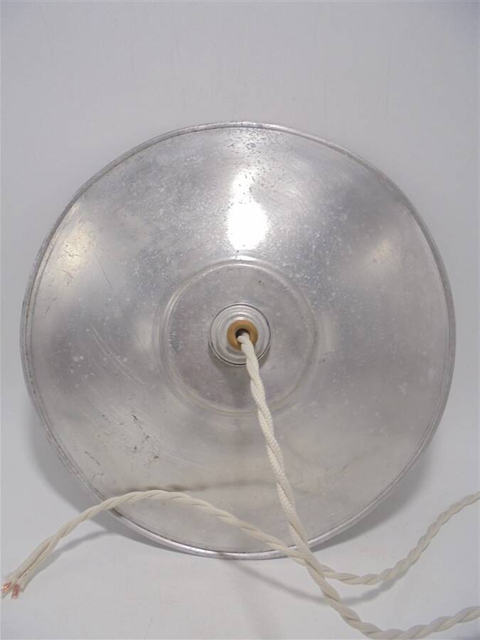 Vintage aluminum pendant lamp