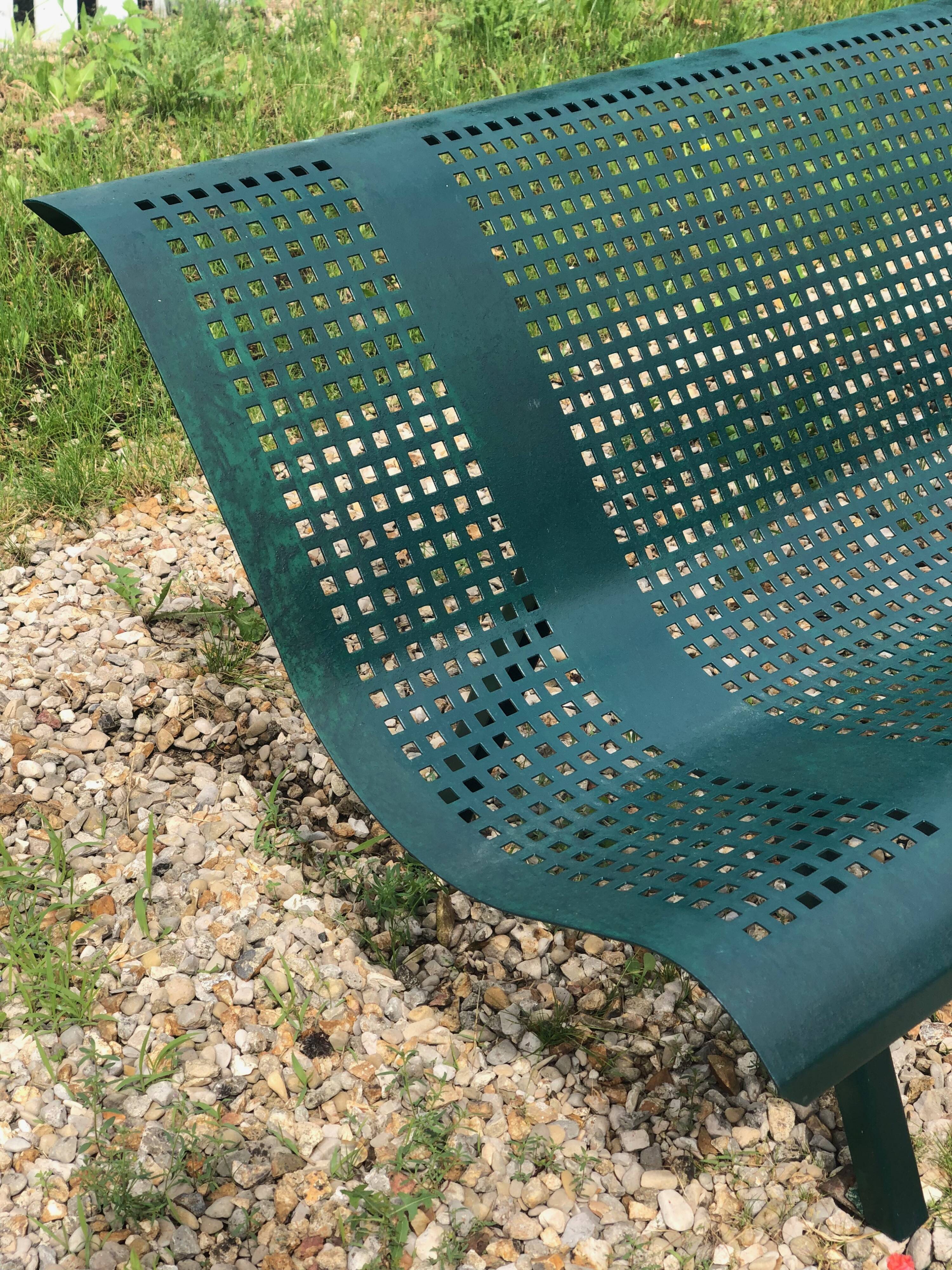 Parisian public garden bench 1950's