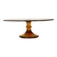 Amber Art Deco Cake Platter / Pastry Dish – Depression Glass