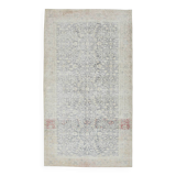 5x8 Navy Blue Beige Vintage Persian Rug, 144x259Cm SK 21485