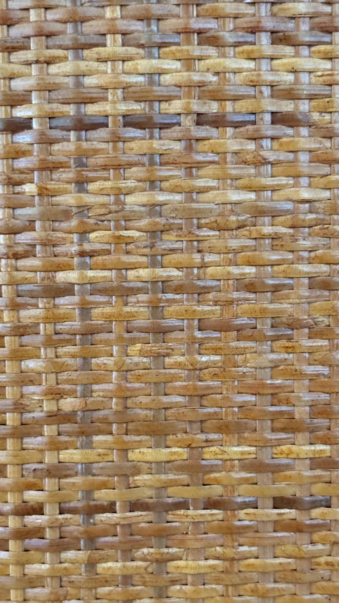 Vintage bar cabinet in rattan and woven cane – 1970s