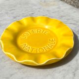 Empty cup ceramic pocket St Clément yellow National Lottery vintage 60s