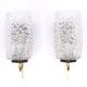 Pair of gold and black metal sconces, 50s