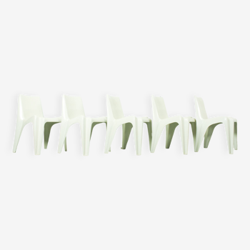 Set of 5 chairs model no BA 1171 designed by Helmut Bätzner for Bofinger, Germany 1960s