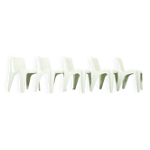 Set of 5 chairs model no BA 1171 designed by Helmut Bätzner for Bofinger, Germany 1960s