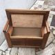 Banc/coffre ancien en bois massif