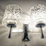 Pair of Murano glass wall lights by Kaiser Leuchten, Germany circa 1970.