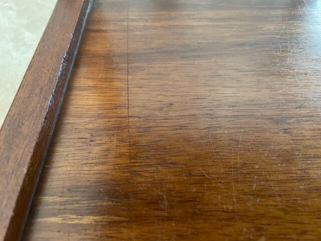 Teak sofa end table 1950 France