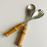 Bamboo salad cutlery