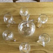 Carafe service and 6 ball glasses