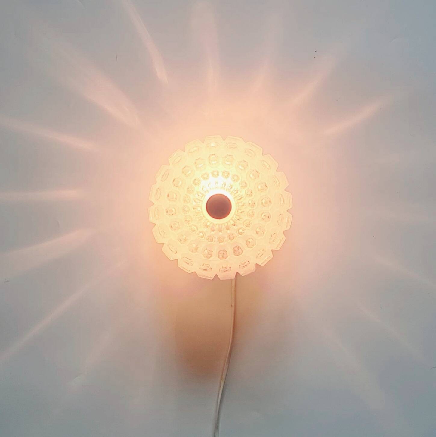 Mid-Century Bubble Glass Flush Mount from Limburg, Germany, 1960s