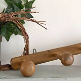 Blond wood coat rack