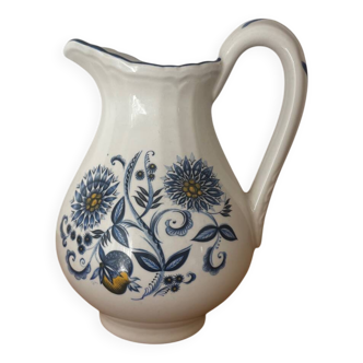 Vintage pot à lait Luneville bleu