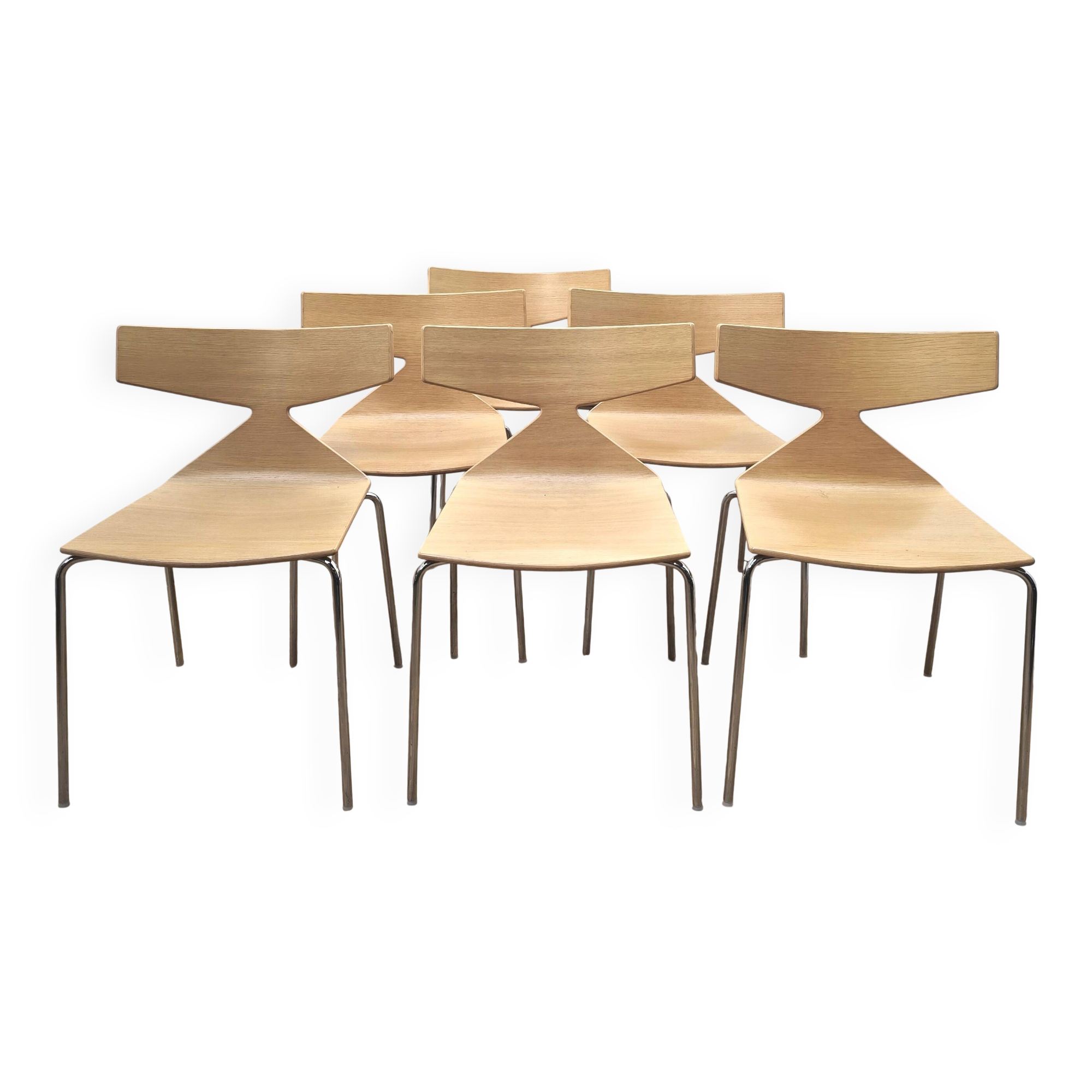 Suite de 6 chaises de salle à manger Saya, Arper