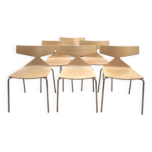 Suite 6 chaises salle à manger Saya, Arper