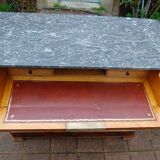 Louis Philippe period walnut secretary chest of drawers from the 19th century.