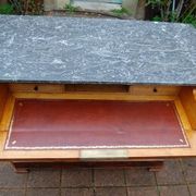 Commode secrétaire d'époque Louis Philippe en noyer du 19e siècle