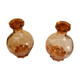 Pair of amber vials
