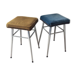 Paire de tabourets vintage