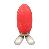 "fjorton" lamp dino egg red by tatsuo konno for ikea 1990s