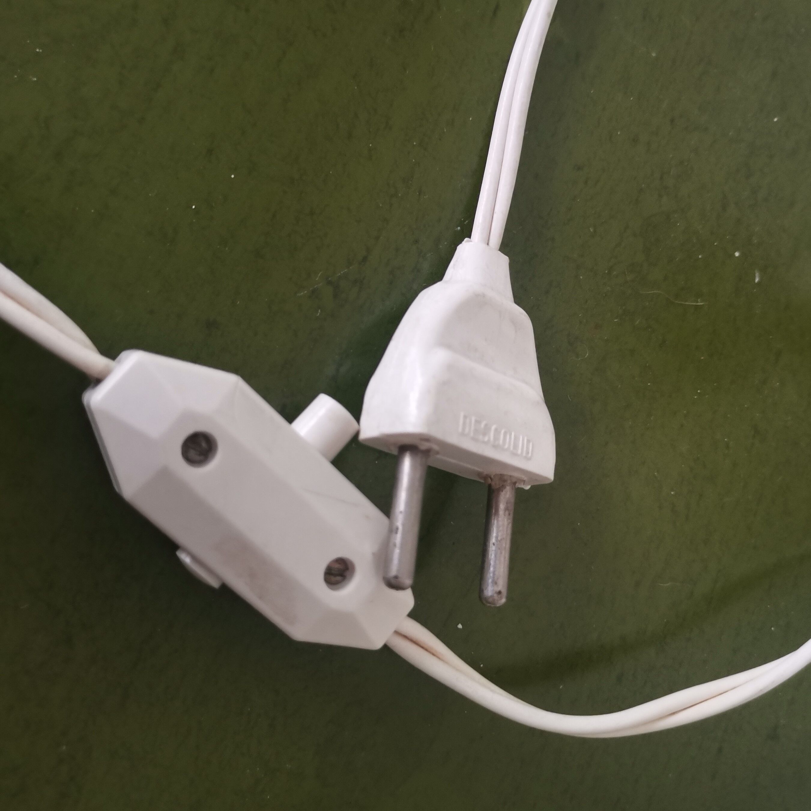 Glass table lamp 1950