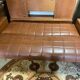 Set sofa daybed and armchair skaï vintage year 50