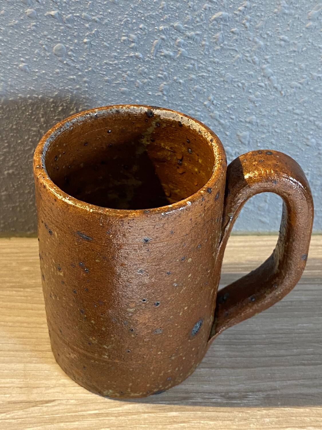 Glazed stoneware mug