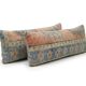Set of 2 vintage Turkish cushion covers 41x119 cm