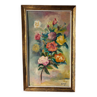 Bouquet of flowers signed from 1965