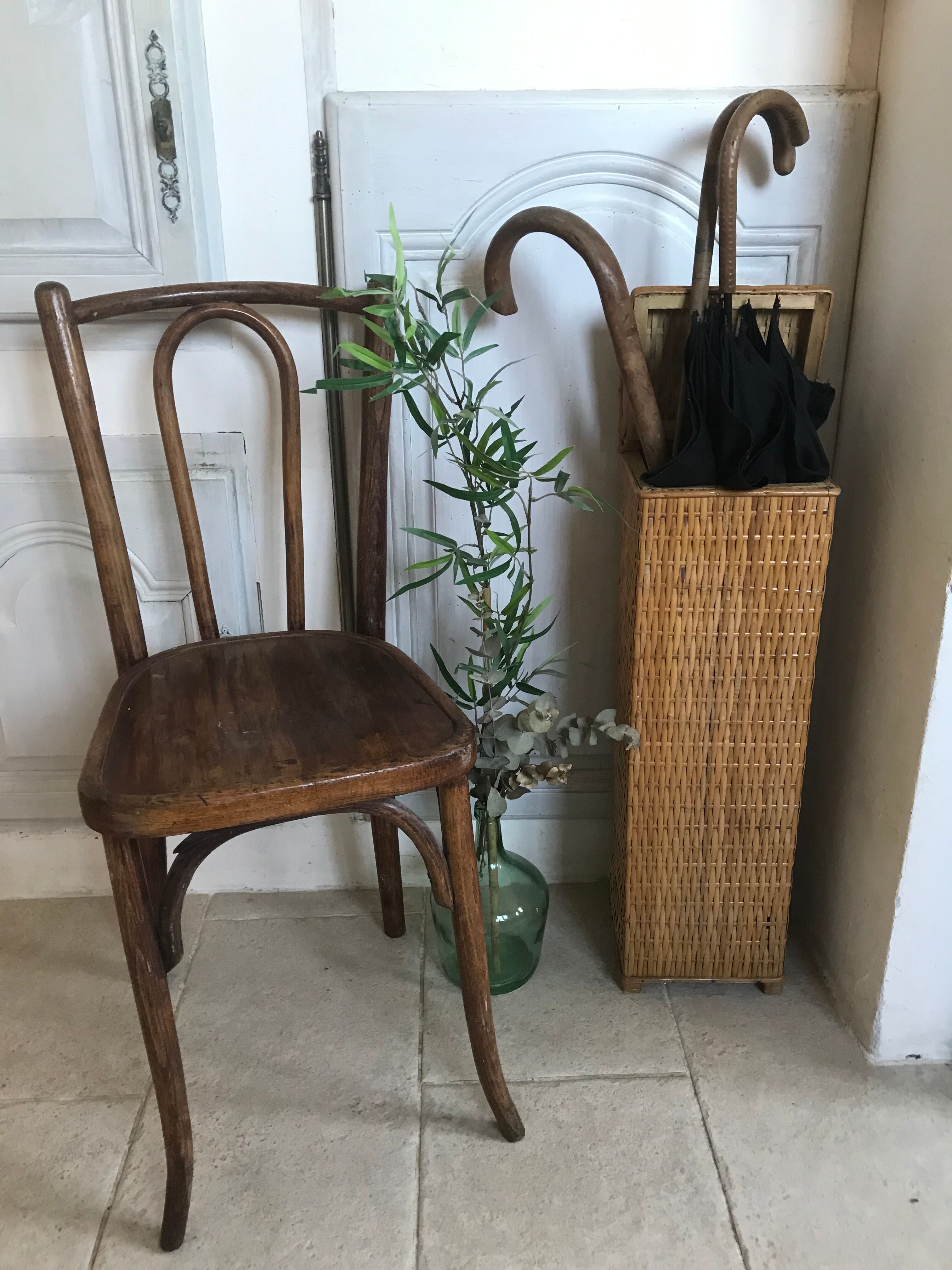Vintage wicker basket