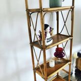 Rattan bookcase