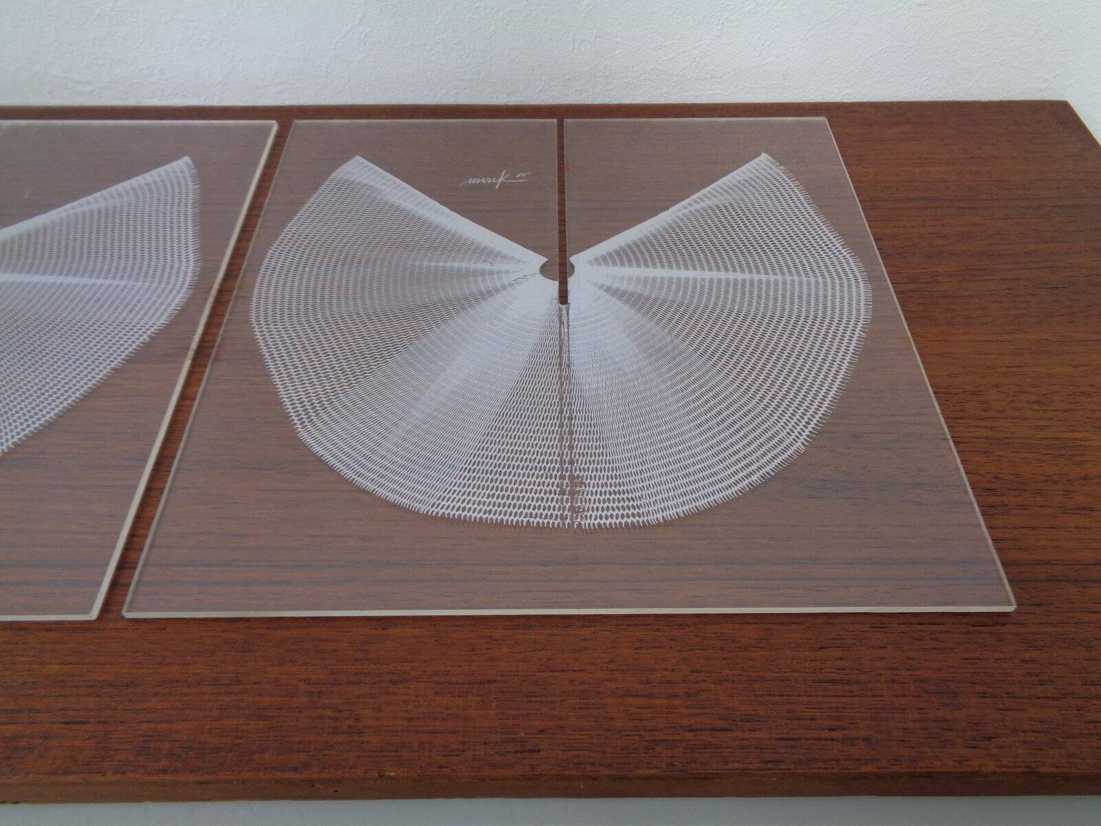 German Wing Object Sculpture in Acrylic Glass by Heinz Mack, 1980