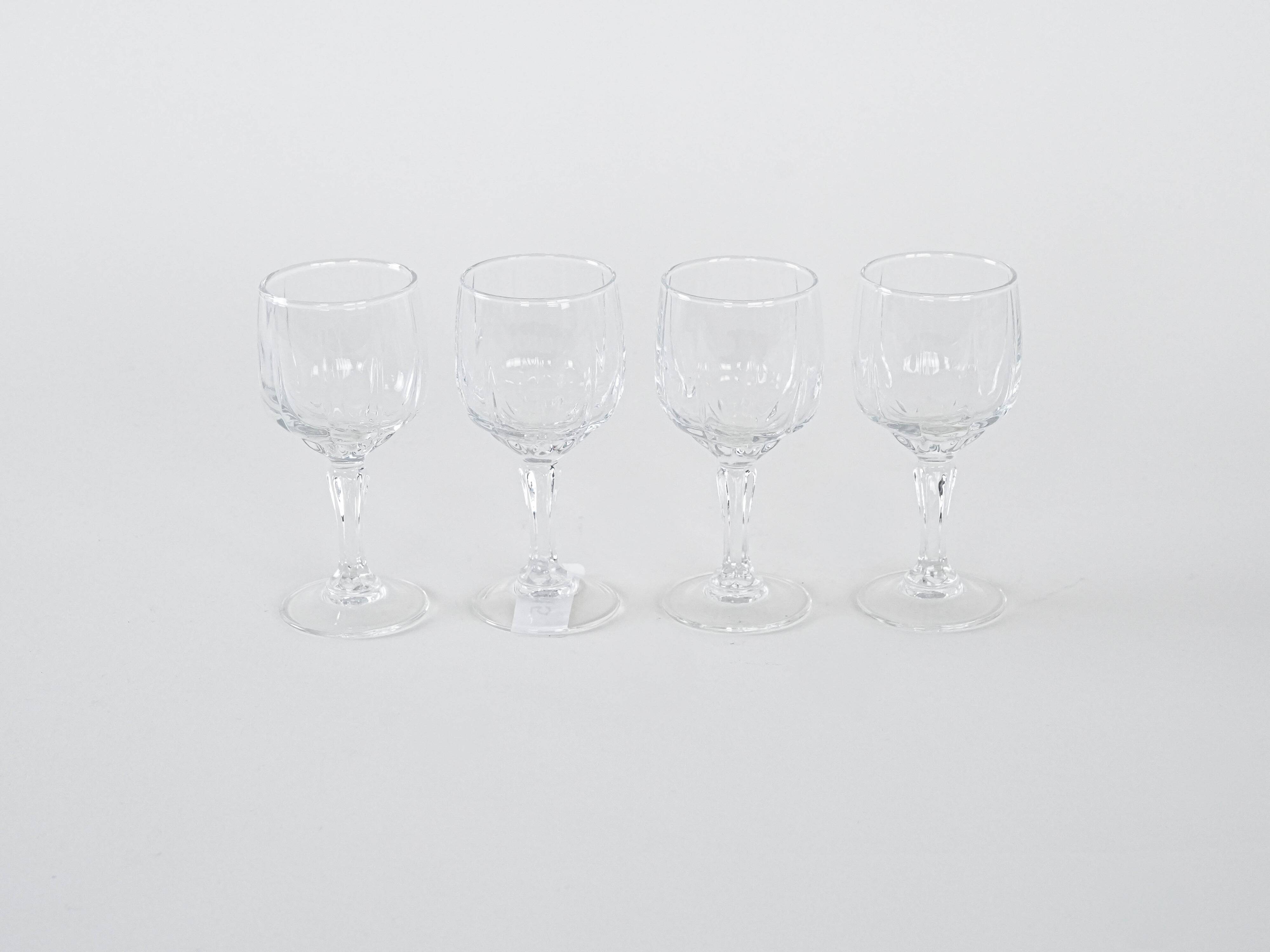 Set of four glasses, Danish design, 1970s, manufactured in Denmark
