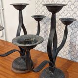 Pair of large candlesticks