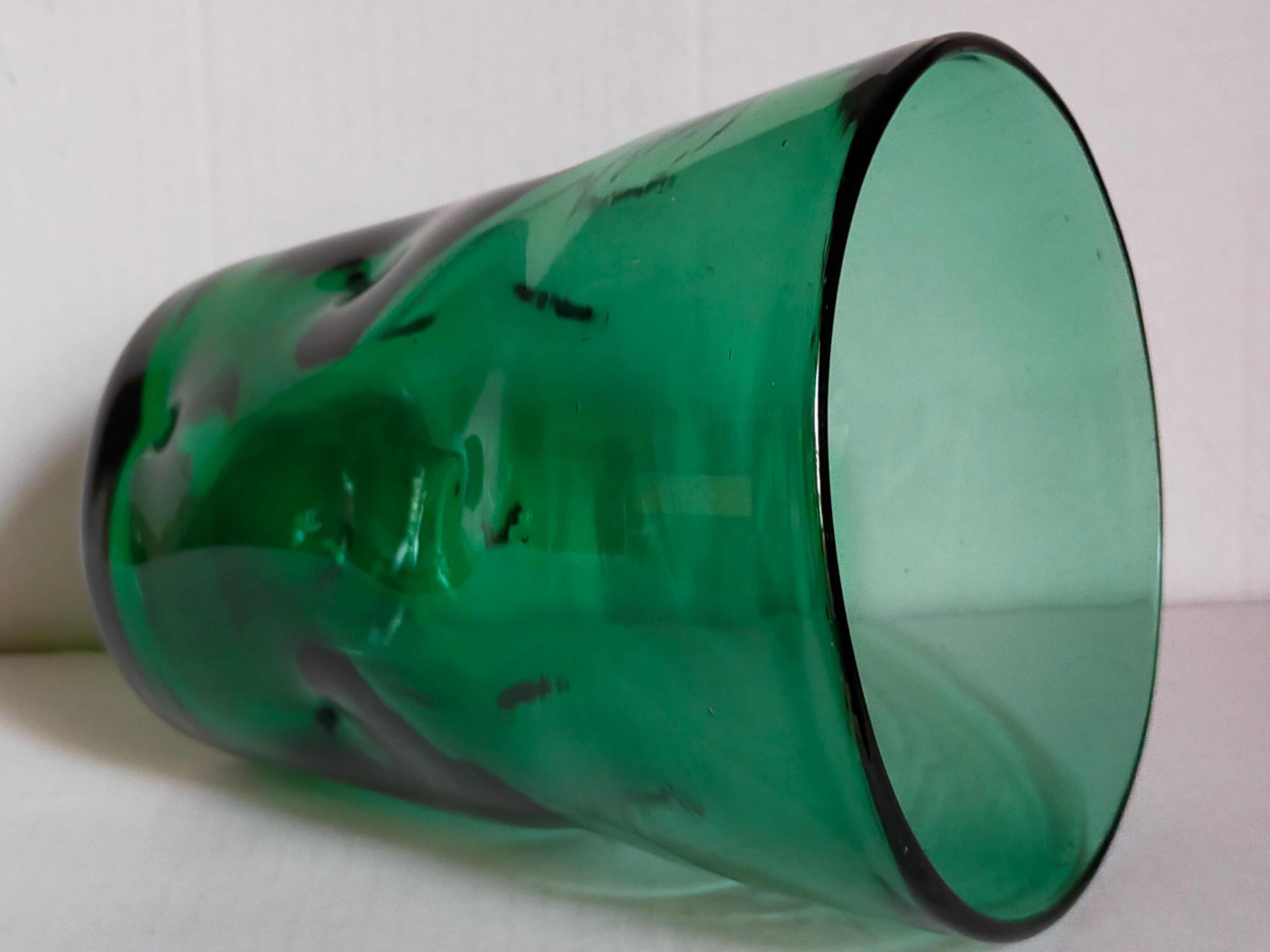 Vintage Empoli glass glass glass vase