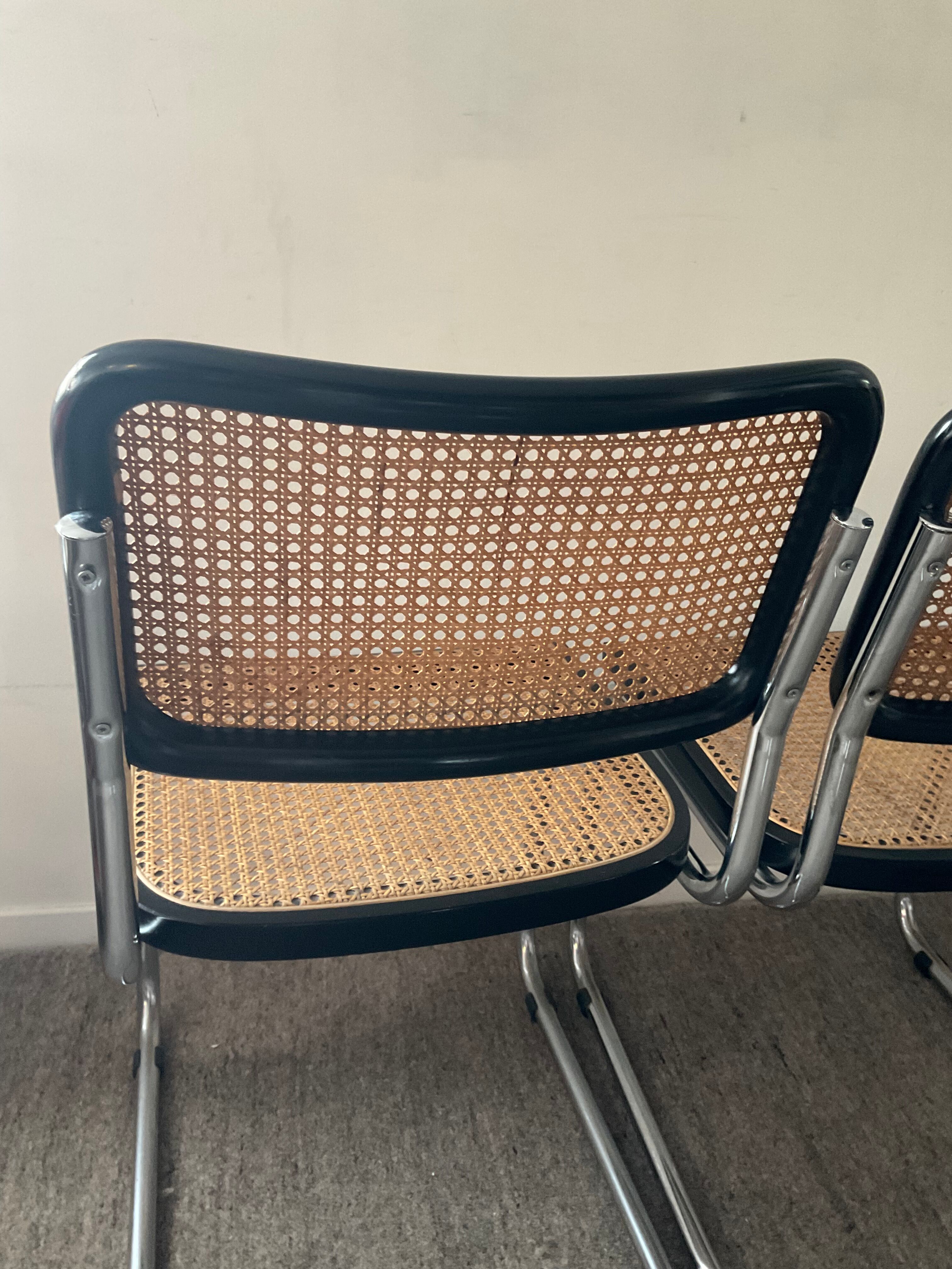 Pair of chairs Marcel Breuer Cesca B32