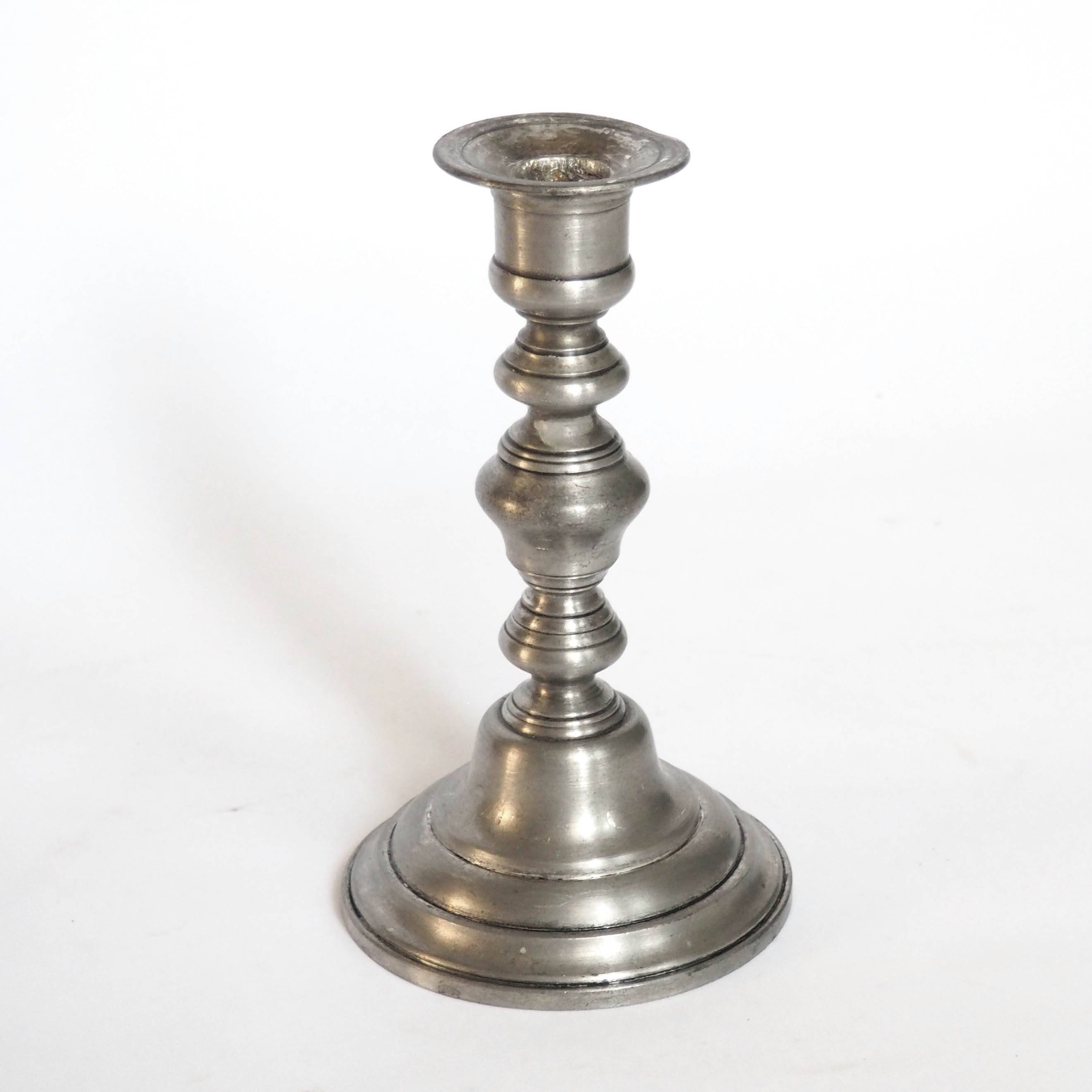 Silver candle holder