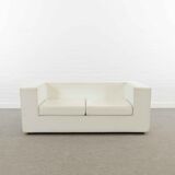 Throw Away Sofa by Willie Landels for Zanotta 1965 in white vinyl