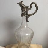 Ewer glass and silver metal