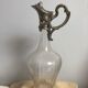 Ewer glass and silver metal