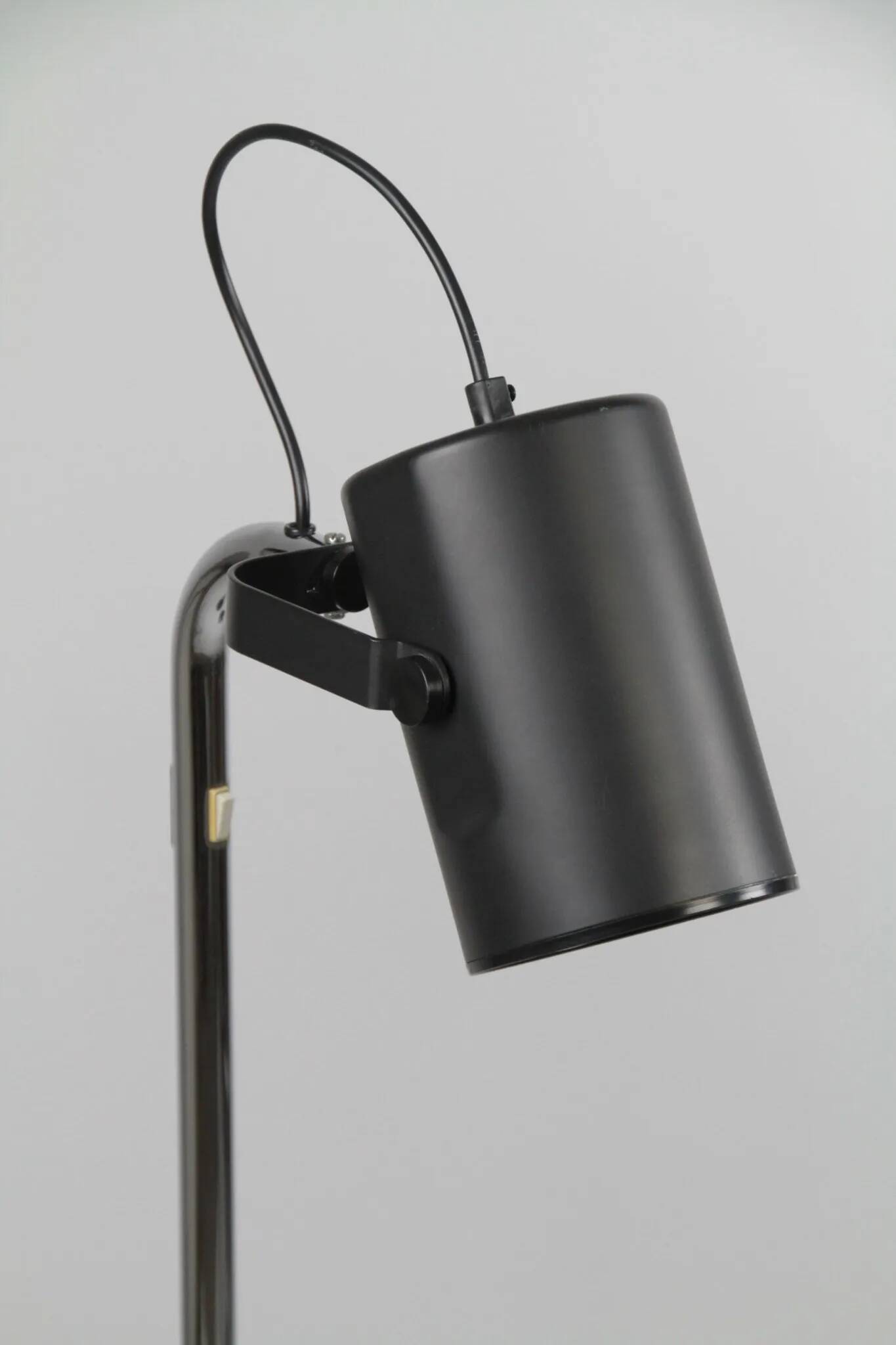 Pair of Black and Chrome “Orion” Floor Lamps by Per Sundstedt for Ateljé Lyktan, Sweden, 1960s