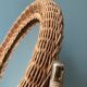 Vintage rattan table psyche mirror