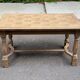Renovated 19th century wooden extendable farmhouse dining table 260cm